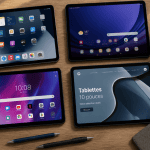 Comparatif tablette 10 pouces sur un bureau moderne