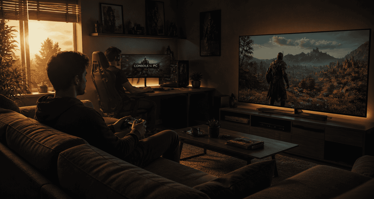 console gaming vs pc dans un salon