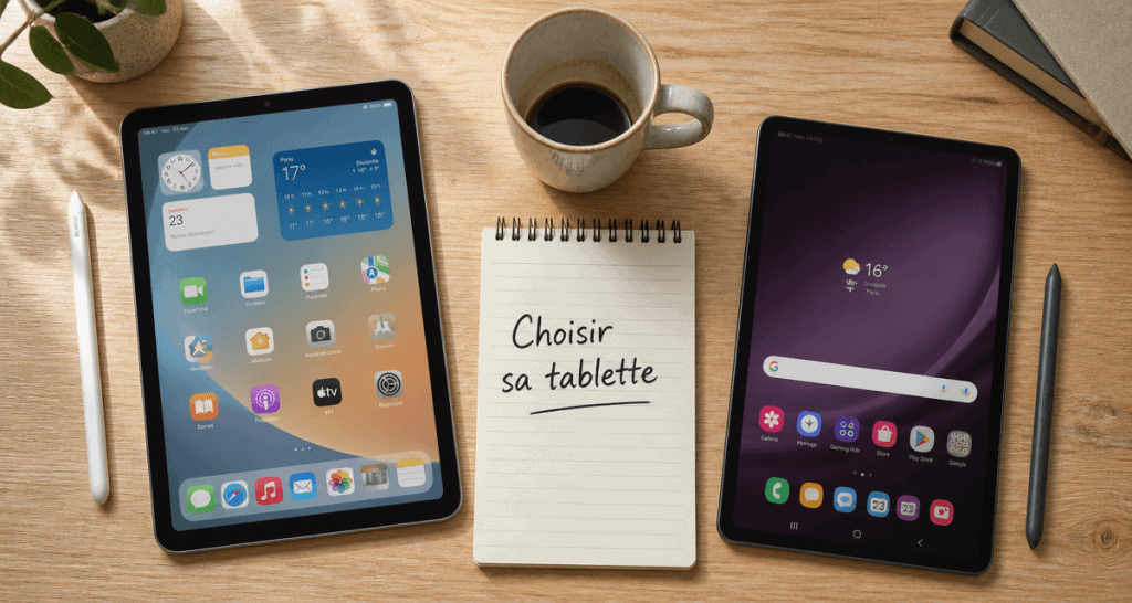 différence entre ipad et tablette sur un bureau
