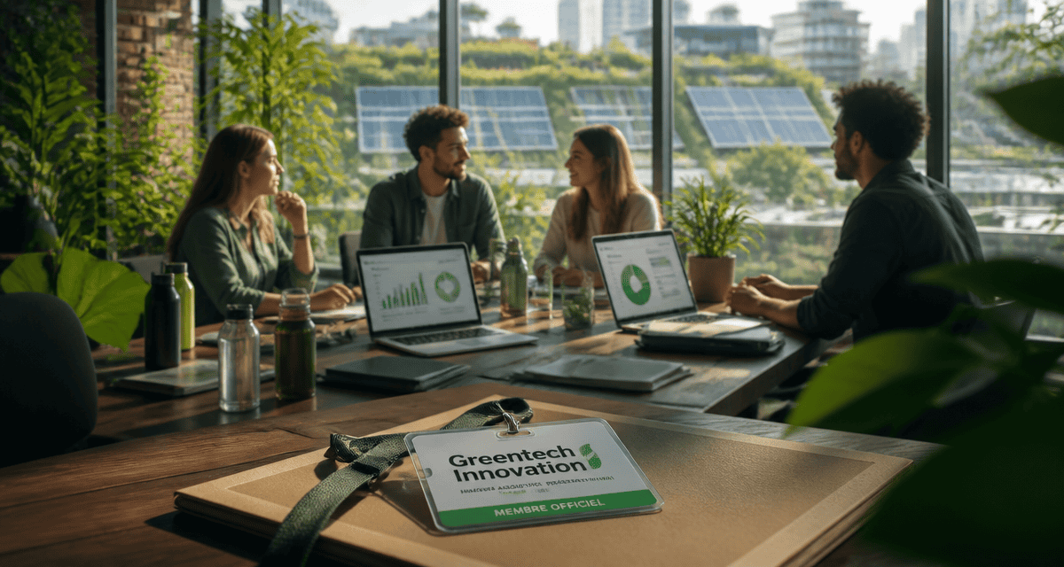 greentech innovations équipe open space badge officiel