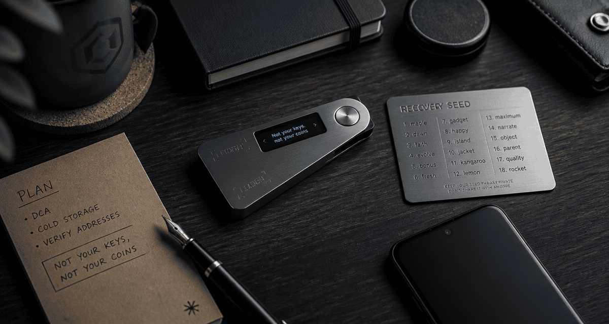 hardware wallet stockage à froid sur bureau