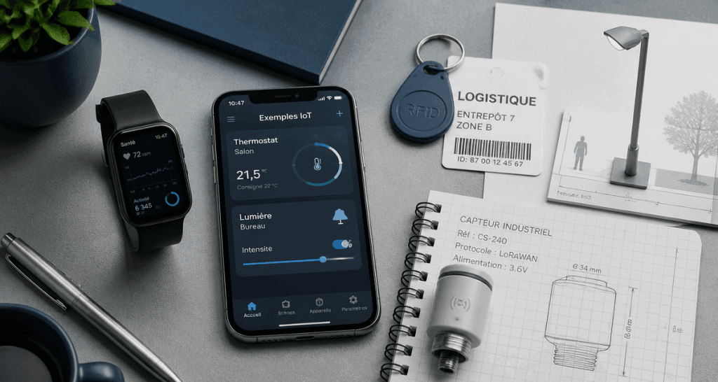 iot exemple bureau objets connectés