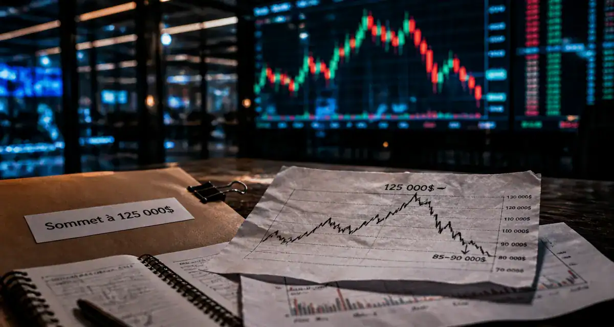 Bitcoin 2025 : sommet 125 000 $ et correction