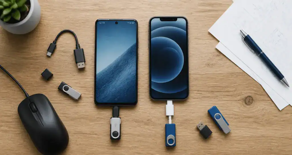 cle usb sur telephone android et iphone