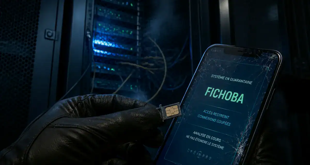 Cyberattaque banques françaises : main retire une SIM, écran FICHOBA et épargne menacée