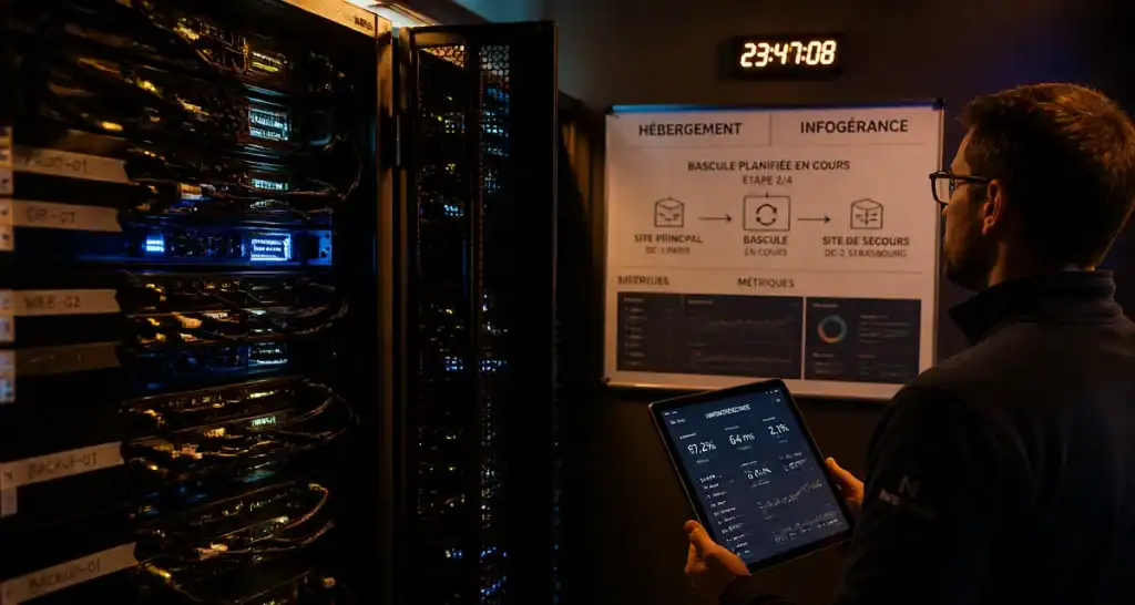 Hébergement et infogérance : rack serveur avec supervision