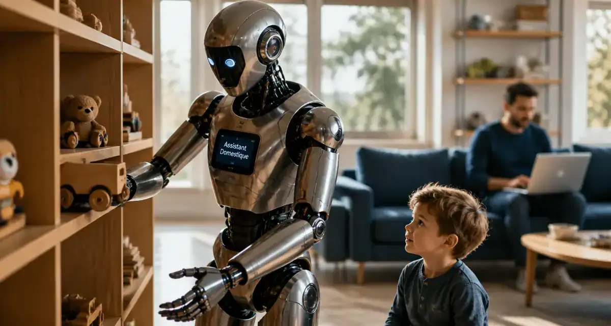 robot humanoïde domestique prix range jouets salon