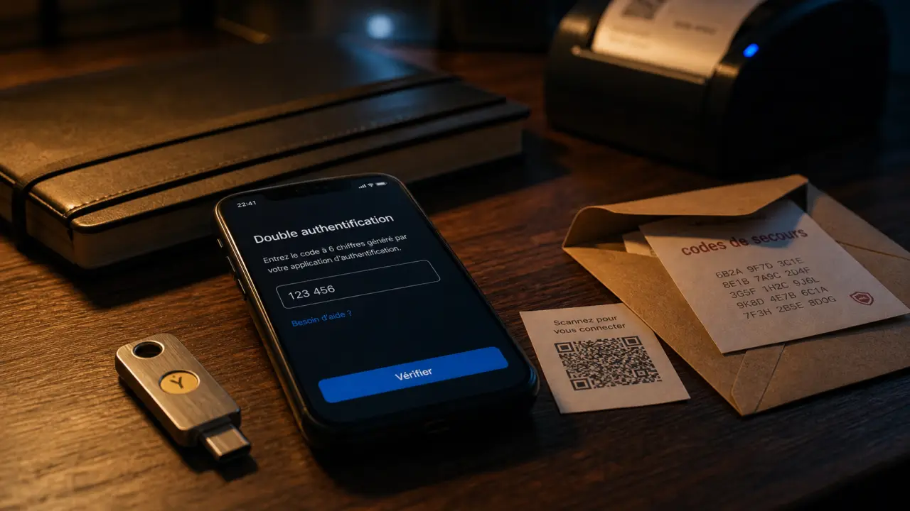 Activer la double authentification avec clé de sécurité FIDO2
