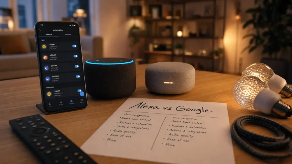 Alexa vs Google Home : enceintes smart et domotique