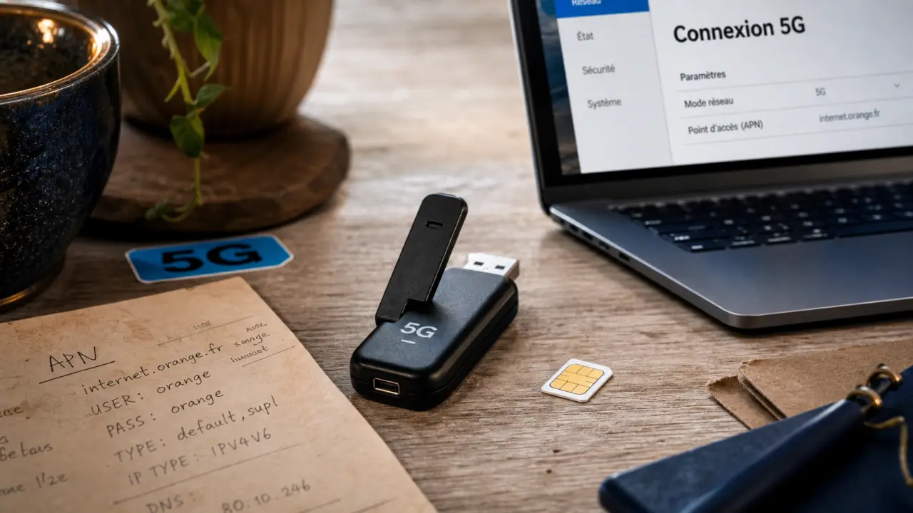 Clé 5G pour connexion mobile 5G