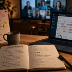 Gérer équipe remote via workforce hub setup : plannings et rituels en visio
