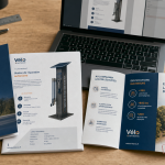 Création supports de communication : flyers et fiches produits imprimés