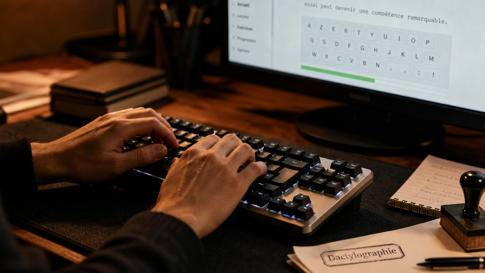 Formation dactylographie : 10 doigts sur clavier