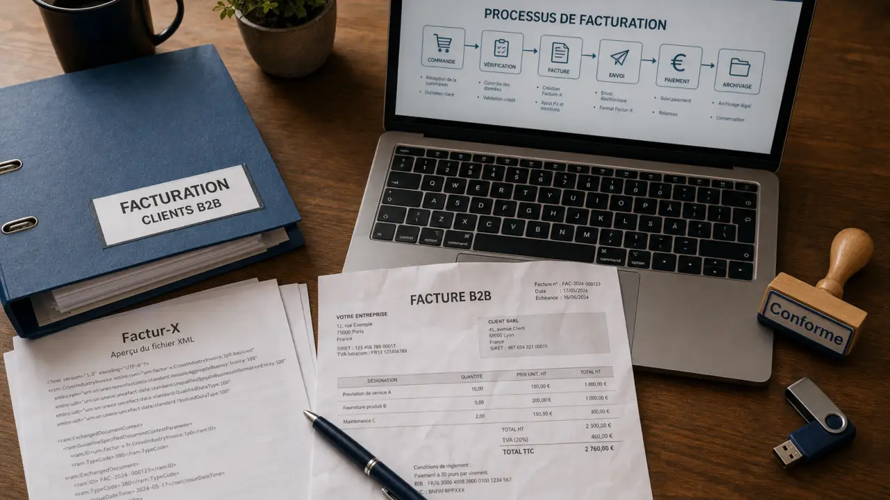Invoicing B2B 2026 : Factur-X et dématérialisation, documents et conformité