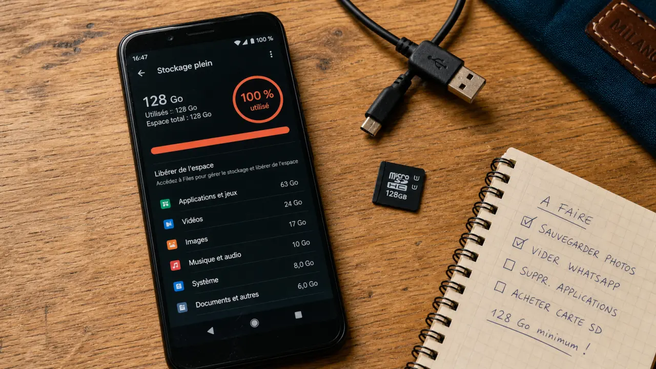 Libérer de l’espace de stockage sur son téléphone : cache et carte micro-SD