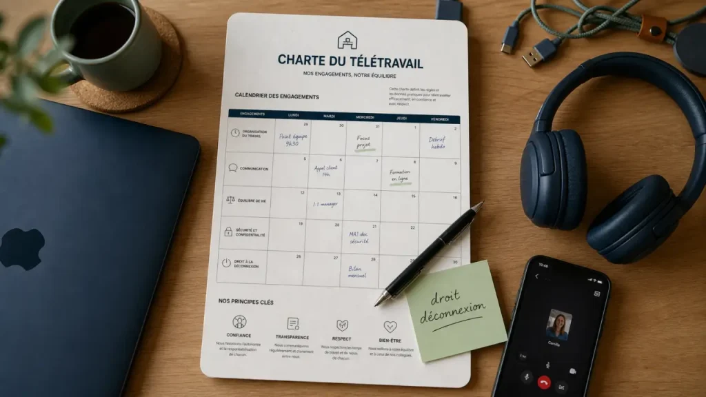 Mettre en place le télétravail dans une équipe : cadre, rituels, objectifs