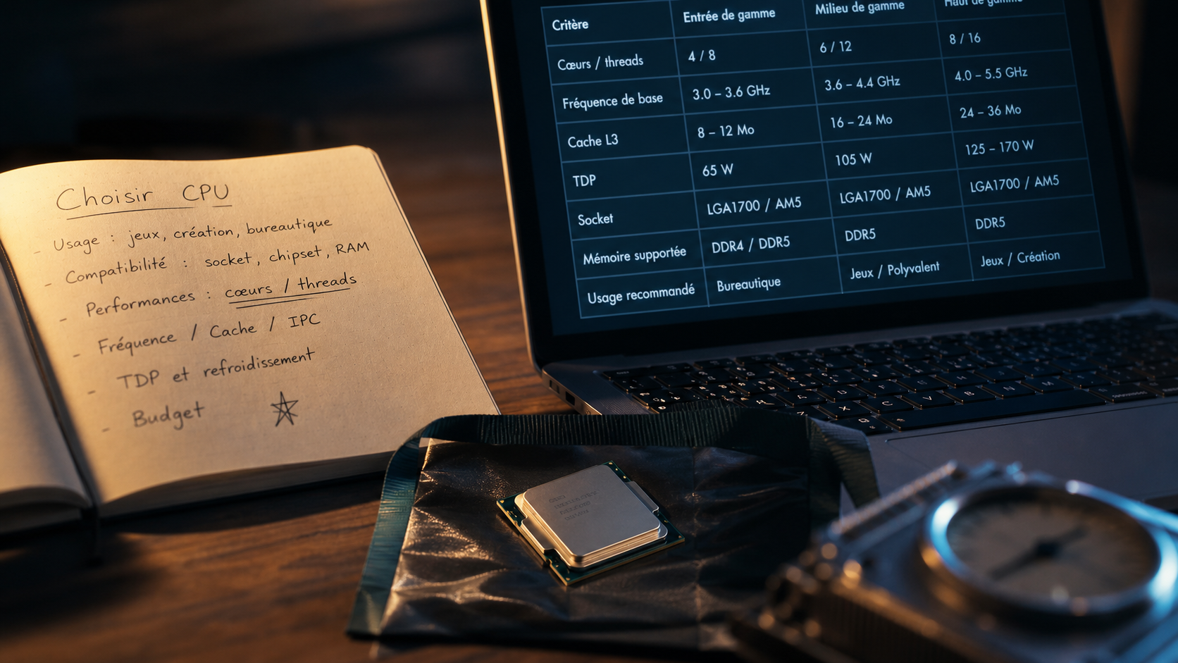 pc portable quel processeur : choisir sans payer trop