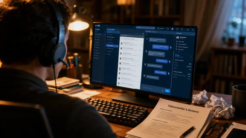 Téléconseiller en télétravail : salaire, missions et critères pour choisir la bonne offre