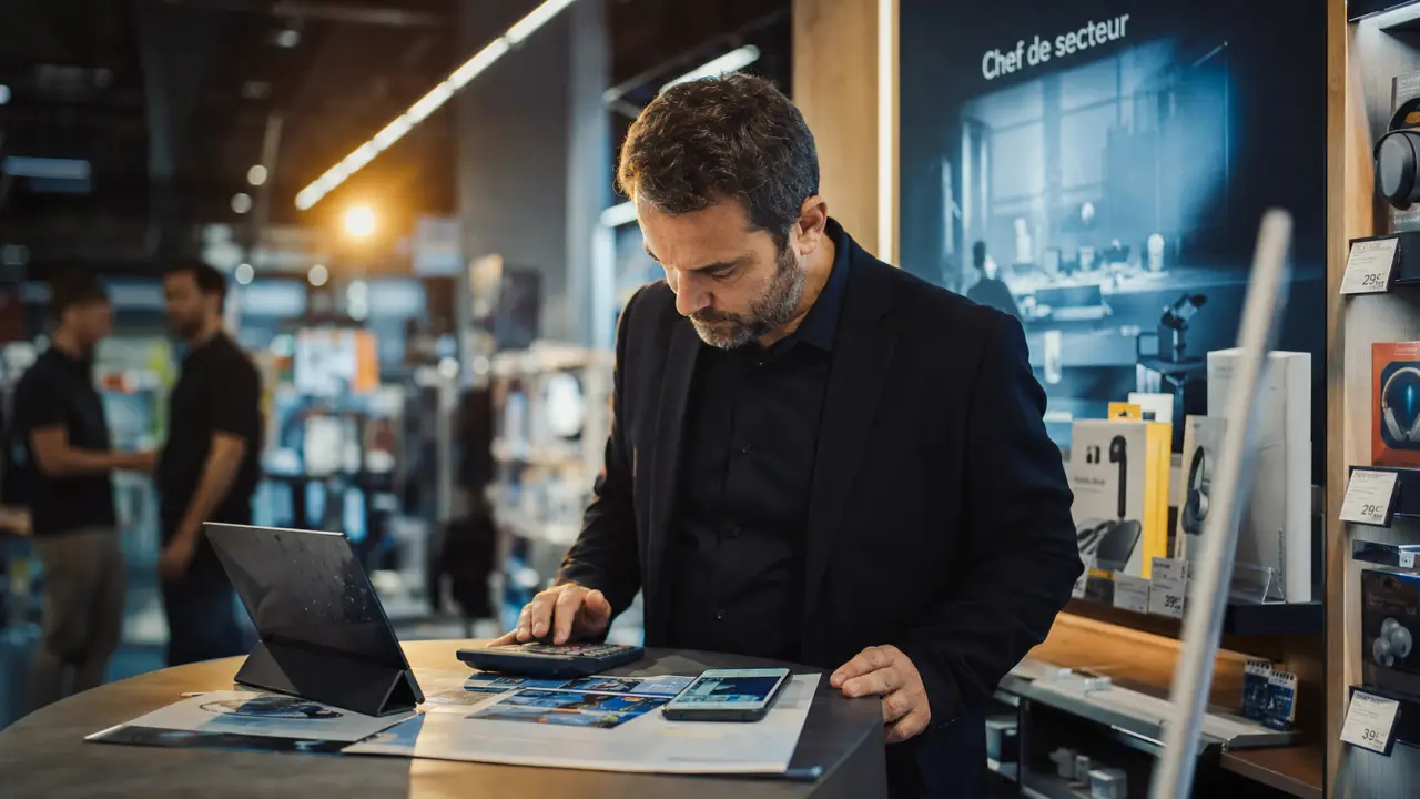 Chef de secteur high tech en magasin : tablette et smartphone, vente et reporting
