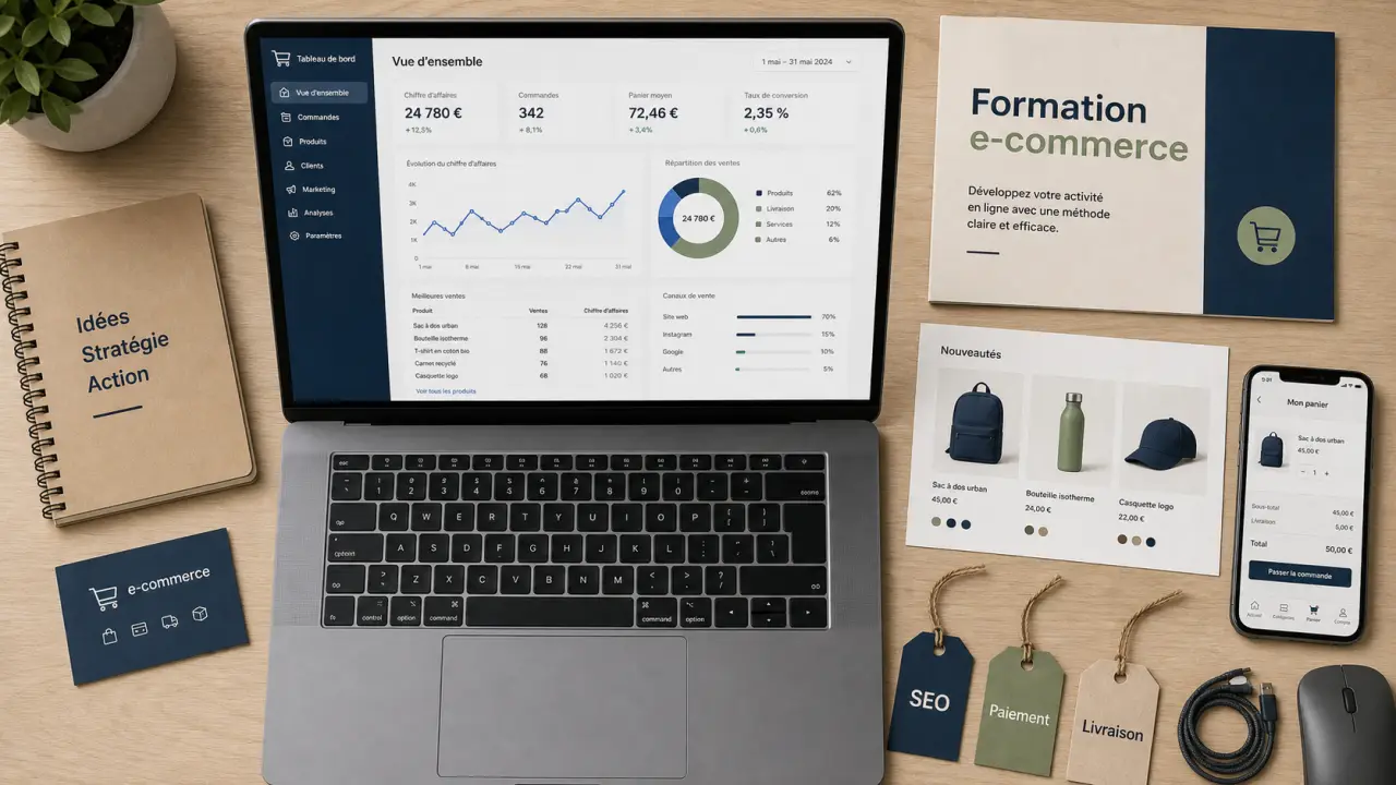 Formation e commerce nice : WooCommerce, PrestaShop et CPF