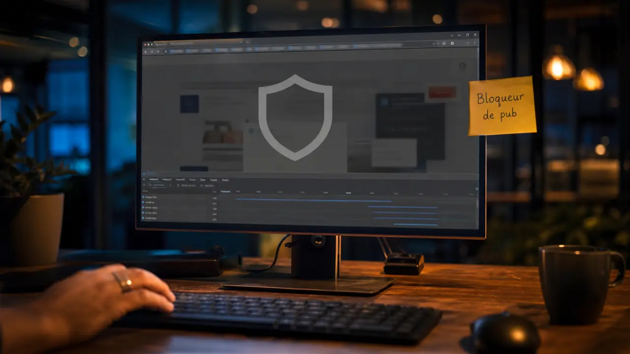 Meilleurs bloqueurs de pub : uBlock Origin, AdGuard ou Brave, pub masquée sur écran