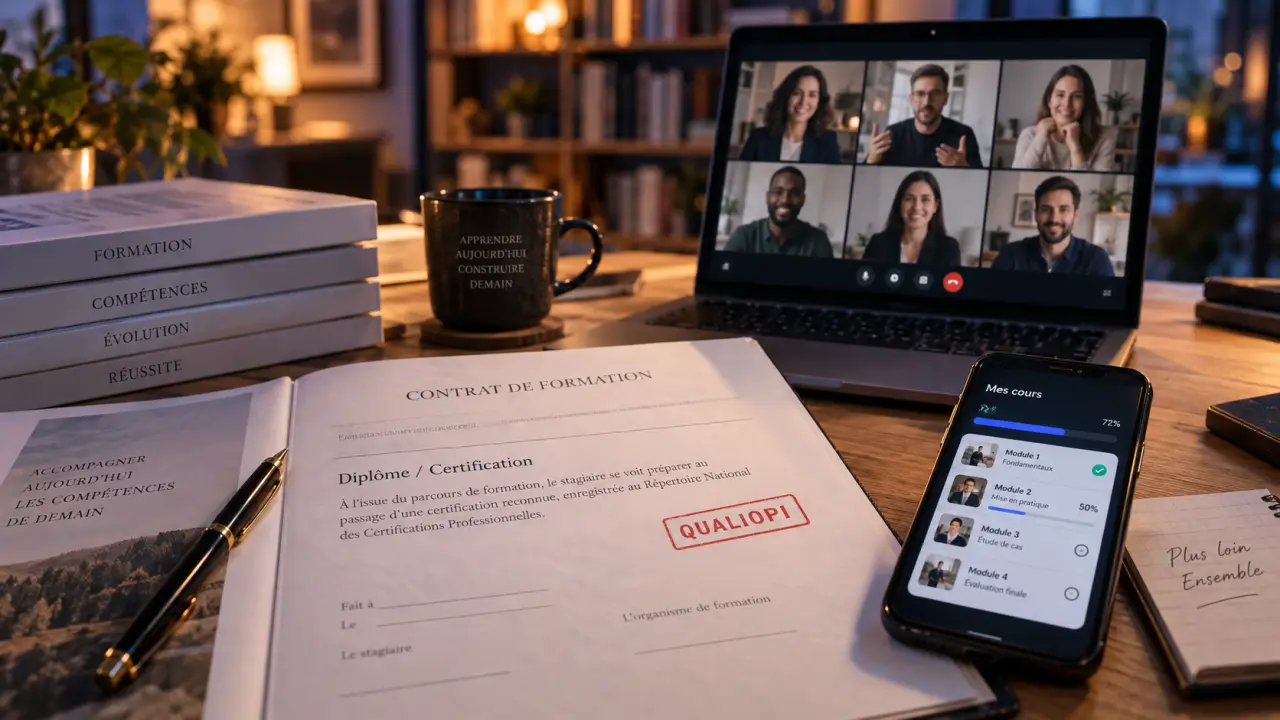 Formation psy en ligne : diplôme ou certification, visioconférence et Qualiopi