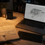 Formation SketchUp en ligne : maîtrise en 10 heures, modèle 3D sur écran