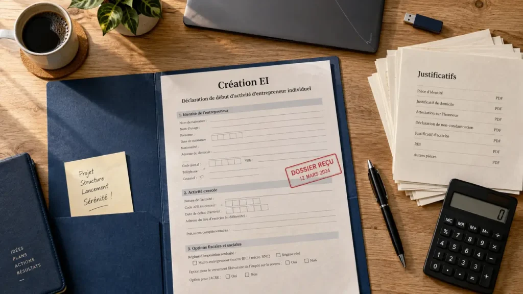 Créer une entreprise individuelle : les étapes, les pièces et les choix à vérifier avant l’immatriculation