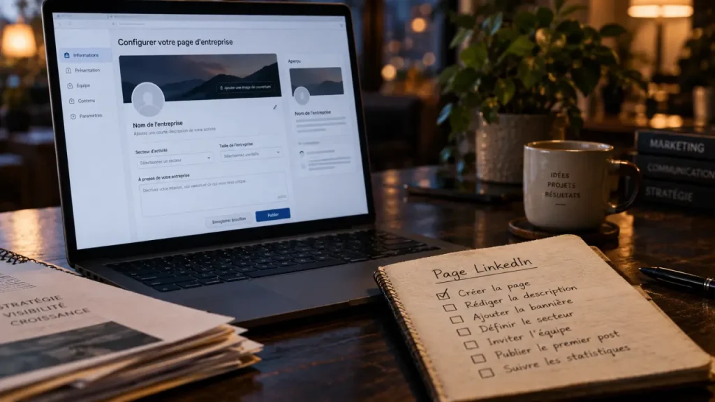 Créer une page entreprise LinkedIn sans confondre profil personnel et vitrine de marque