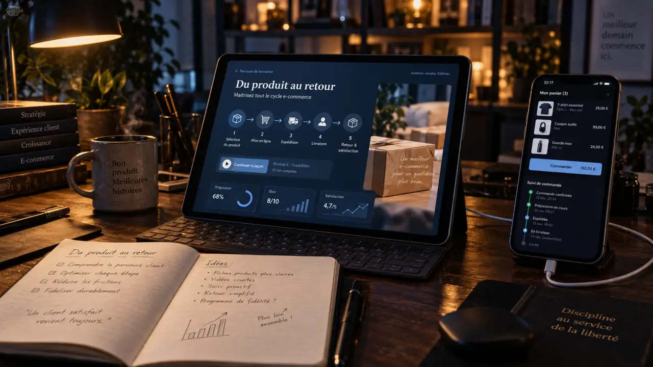 Formation vente en ligne : acquisition, conversion et logistique e-commerce