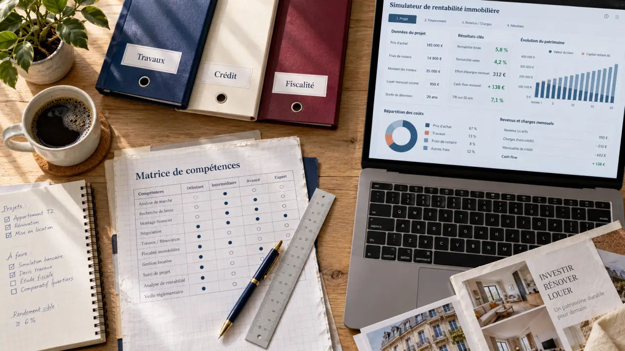 Formations investissement immobilier : méthode, pas promesse de rentier